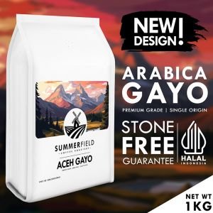 Kopi Arabika Aceh Gayo 1KG (Biji/Bubuk) Summerfield Premium Coff