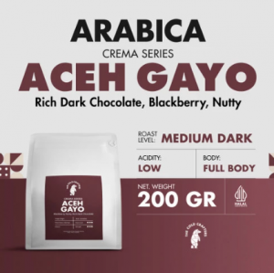 Aceh Gayo Crema Series Arabika Coffee Arabica Biji Kopi Bubuk - 