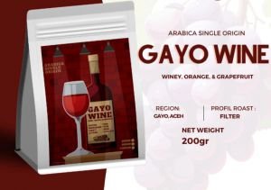 Arabica Gayo Wine Smooth Process / Kopi Bubuk Gayo 200gr