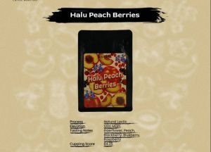 halu peach berries coffee blend 120gr